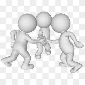 Man With Friends - 3d Man Friend Png, Transparent Png - 3d white man png