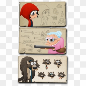 Little Red Riding Hood - Cartoon, HD Png Download - little red riding hood png