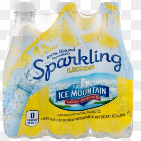 Ice Mountain® Sparkling Lemon Natural Spring Water - Ice Mountain, HD Png Download - ice mountain png