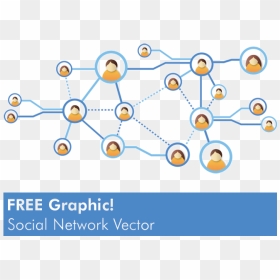 Free Graphic Social Network Vector - Social Network Vector Graphic, HD Png Download - social network png