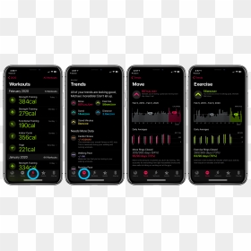 Apple Watch How To See Workout History Walkthrough - Apple Exercise App, HD Png Download - apple tab png