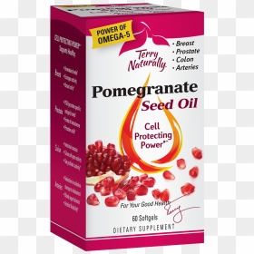 Pomegranate Seed Oil - Terry Naturally Pomegranate Seed Oil, HD Png Download - pomegranate seeds png