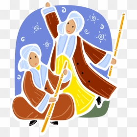 Vector Illustration Of Ottoman Sufi Turkish Men With - Turkish People Png, Transparent Png - flute vector png