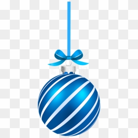 Free Png Blue Sriped Christmas Hanging Ball Png - Christmas Bell Images Hd Png, Transparent Png - hanging bells png