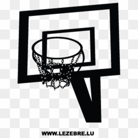 Sticker Panier Basketball - Panier De Basket Png, Transparent Png - basketball basket png
