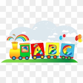 Toy Train Cartoon Royalty-free - Abc Toy Train Clipart, HD Png Download - train png image