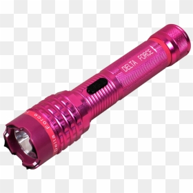 Pink Delta Force Flashlight Stun Gun - Delta Force Pink Flashlight Taser, HD Png Download - taser png