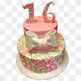 Pink Birthday Cake Png, Transparent Png - pink birthday cake png