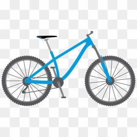 Clipart Bicycle Transparent Background - Blue Bicycle Clipart, HD Png Download - bike png background