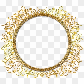 Circle, HD Png Download - golden round png