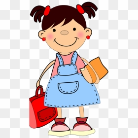 Clip Art Vector Graphics Portable Network Graphics - Little Girl At School Clipart, HD Png Download - school dress png