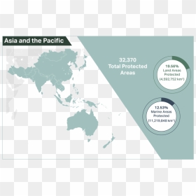 Unep-wcmc - Asia Pacific Region Png, Transparent Png - asia map png