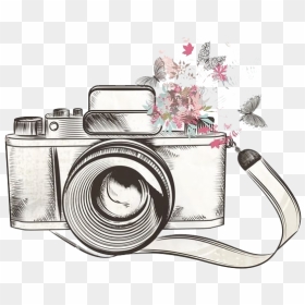 Animated Camera Png Picture - Camera Drawing, Transparent Png - photographer with camera png