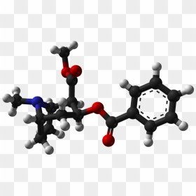 Cocaine From Xtal 1983 3d Balls - Cocaine Chemical Structure 3d, HD Png Download - adderall png