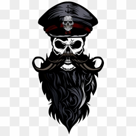 Beard Skull, HD Png Download - beard logo png