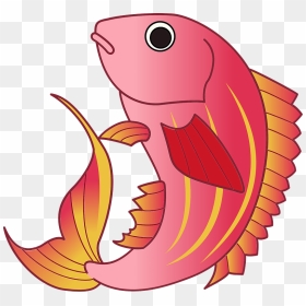 Golden Threadfin Bream Fish Clipart - 魚 が 飛び跳ねる イラスト, HD Png Download - golden fish png