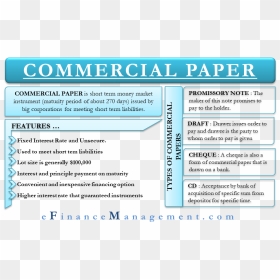 Commercial Paper - Commercial Paper In Finance, HD Png Download - paper png images