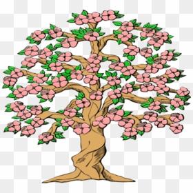 Spring Is Just Around The Corner - Animated Tree With Flowers, HD Png Download - flowers tree png