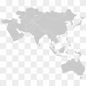 Preview Image - Asia & Pacific Map Png, Transparent Png - asia map png