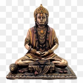 Transparent Hanuman Ji Png - Meditating Hanuman Small Statue, Png Download - bajrang bali png