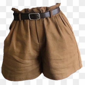 Womens Brown Shorts Outfit, HD Png Download - shorts png