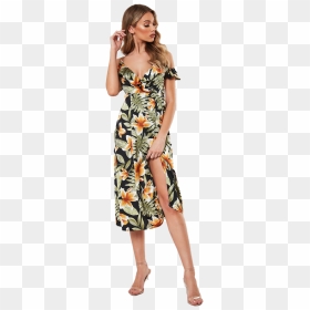 Midi Dress Free Png Image - Day Dress, Transparent Png - ladies garments png