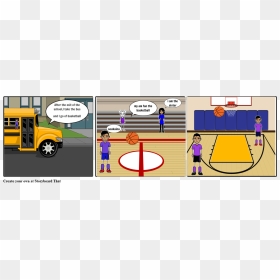 Storyboard, HD Png Download - basketball basket png