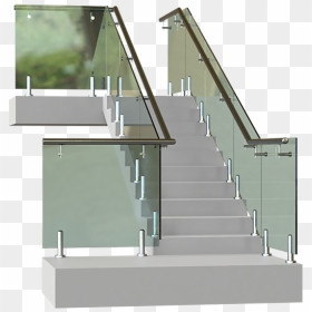 Handrail, HD Png Download - glass railing png