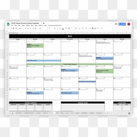 Internal Communications Calendar Template, HD Png Download - mark your calendar png