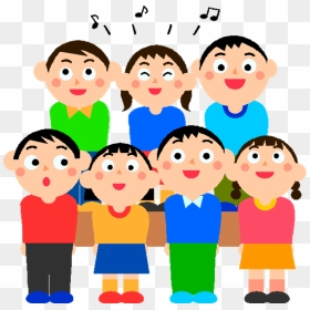 Singer Clipart School Choir - Students Singing Clipart, HD Png Download - singer clipart png
