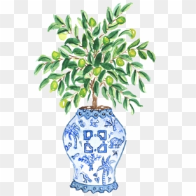 Illustrated Tree, HD Png Download - flowers tree png
