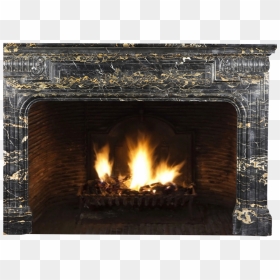 Biedermeier Antique Fireplace In Port D"or Marble, HD Png Download - plumeria tree png