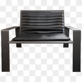 12 Lounge Chair And Ottoman Chair Front View - Bench, HD Png Download - chair front view png