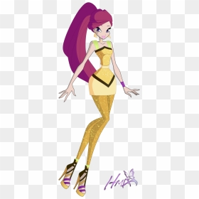 I"m So Happy To Show You My Roxy 7th Season Outfit - Winx Club Roxy Season 7 Outfits, HD Png Download - school dress png