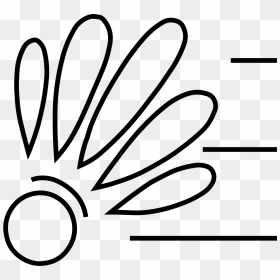 Badminton Clipart Drawing - Line Art, HD Png Download - badminton clipart png
