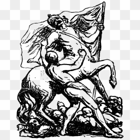Centaur Battle Clip Arts - Centaur Public Domain, HD Png Download - battle png
