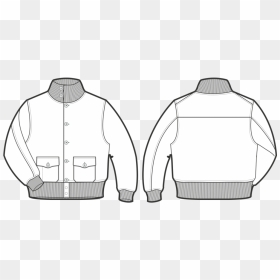 Drawing Jackets Bomber Jacket - Bomber Jacket Template Png, Transparent Png - bomber jacket template png