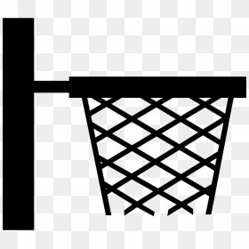 Basketball Basket Side View For Sport School Class - Basketball Net Side Icon, HD Png Download - basketball basket png