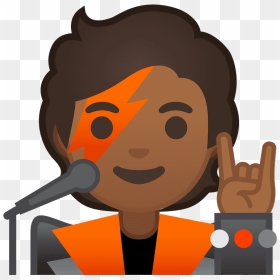 Singer Emoji Clipart - Cantante Emoji, HD Png Download - singer clipart png