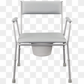 E327aw Bedside Commode Chair Front View"  Class= - Folding Chair, HD Png Download - chair front view png