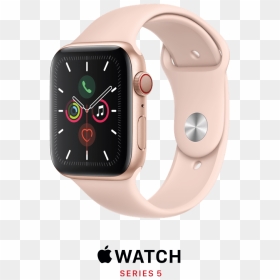 Apple Watch Rose Gold Series 5, HD Png Download - apple tab png