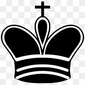 Black, Symbol, King, Queen, White, Cartoon, Chess, - King Queen Chess Symbol, HD Png Download - chess queen png