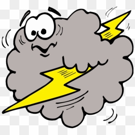 Cloud Lightning Clipart - Lightning Clipart, HD Png Download - animated cloud png