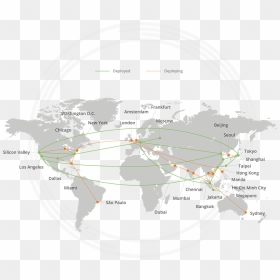 Zenlink Sd-wan Cloud Connect - Thailand World Map Black And White, HD Png Download - animated cloud png