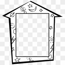 Coloring Picture Of Frame, HD Png Download - book frame png