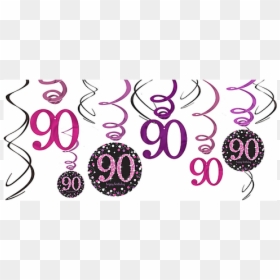 Clip Art Gold 50th Birthday, HD Png Download - pink swirl png