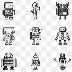 Robot Icon Vector Free, HD Png Download - robot vector png