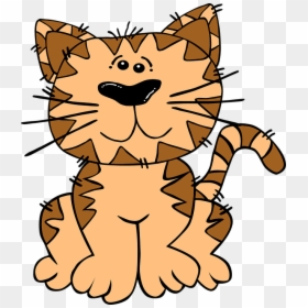 Cartoon Cat No Background, HD Png Download - kitten clipart png