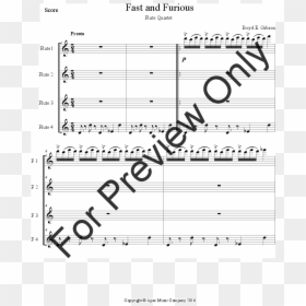 Sheet Music, HD Png Download - fast and furious png