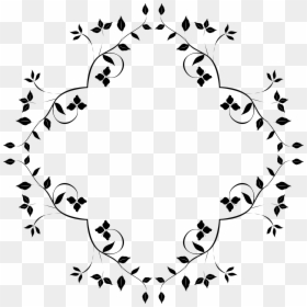 Circle, HD Png Download - leaves frame png